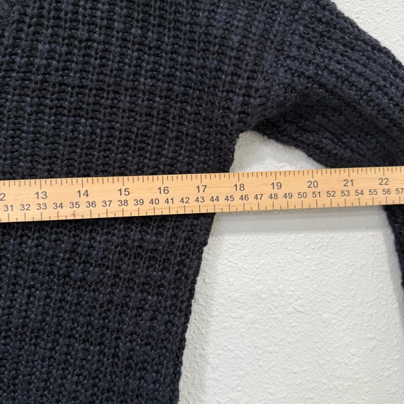 Black V Neck Sweater Pink Trim Long Sleeve Knit‎ Pullover Casual Cute Top Preppy - Picture 7 of 7